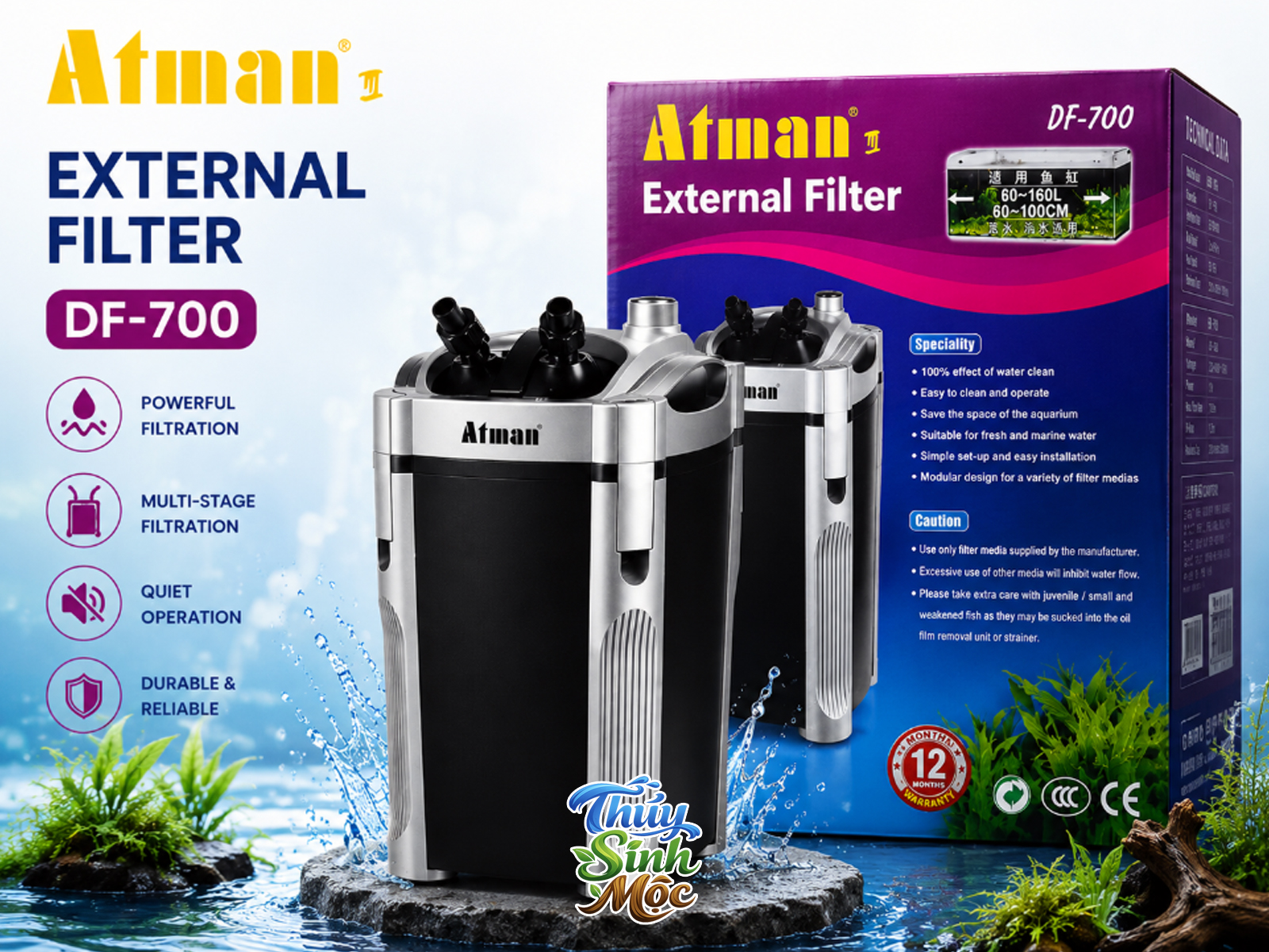 Lọc thùng Atman DF-700