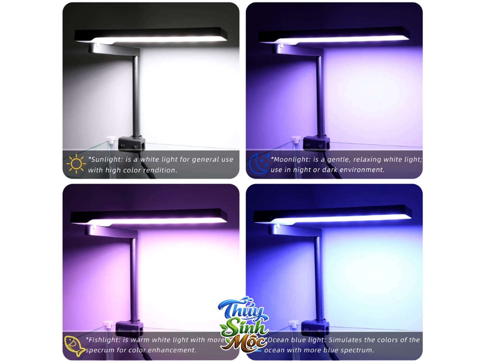 Đèn LED Bể Cá Nano full quang phổ 15w - Ảnh 4