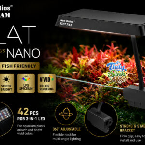 Đèn Led Thủy Sinh Neo Helios Flat Nano S3 Plus (13W) – Đỏ Cá Không Đỏ Nước