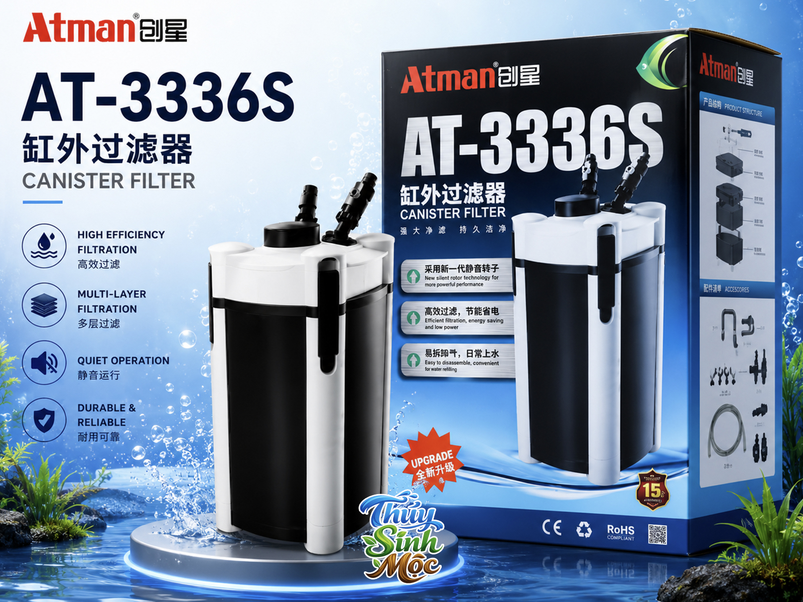 Lọc thùng Atman AT-3336S