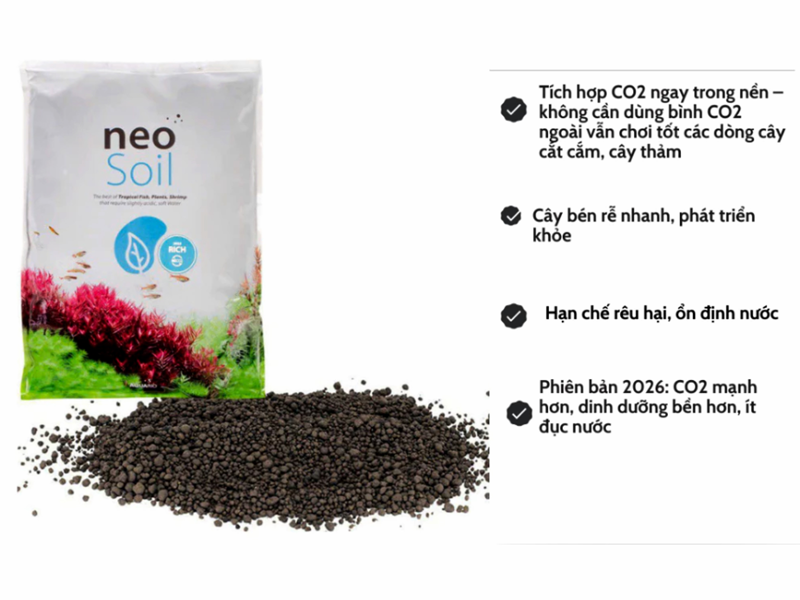 Phân nền thủy sinh Neo Soil Compact Plant - Ảnh 2