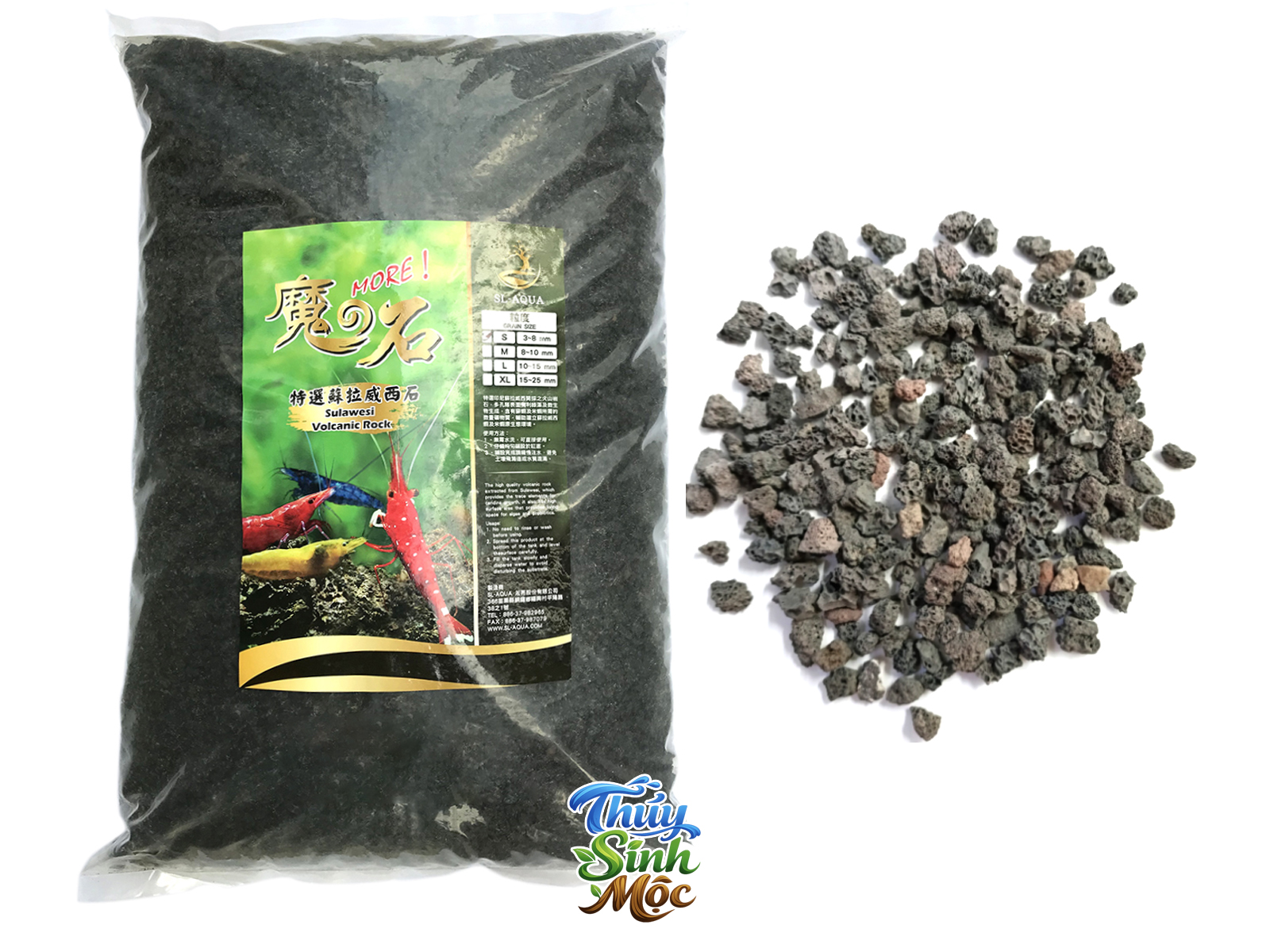 Nền nuôi tép Sula Sand (Sulawesi Volcanic Rock) - Ảnh 2