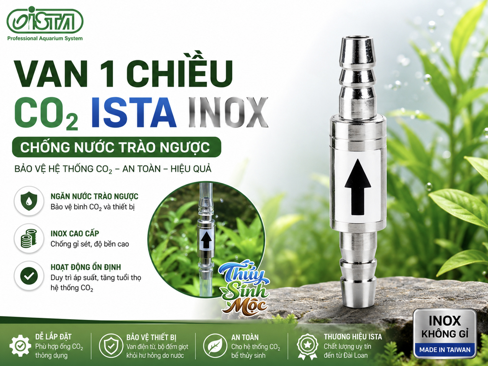 Van 1 chiều co2 ista